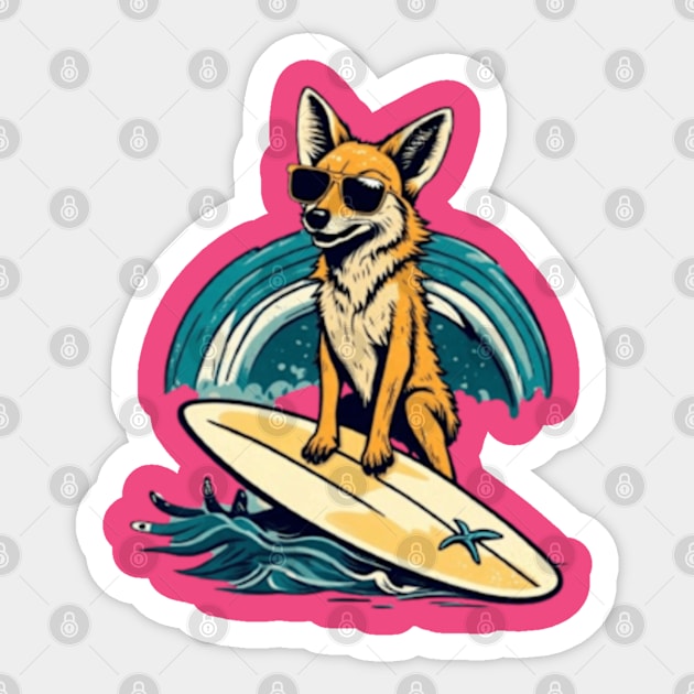 Cute dog surfer gift ideas Sticker by WeLoveAnimals